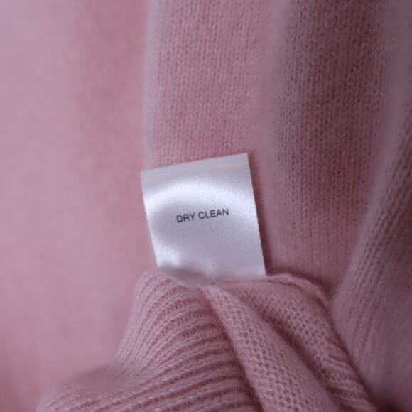 TUCKERNUCK Cashmere V Neck Sweater Soft Pink Long Sleeve Women's M - Picture 11 of 11